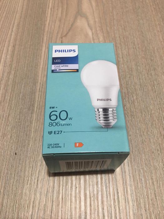Лампочки LED Philips 8W 4000k cool white