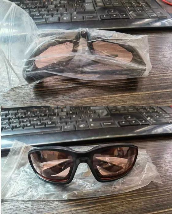 Okulary sportowe taktyczne z gąbką.