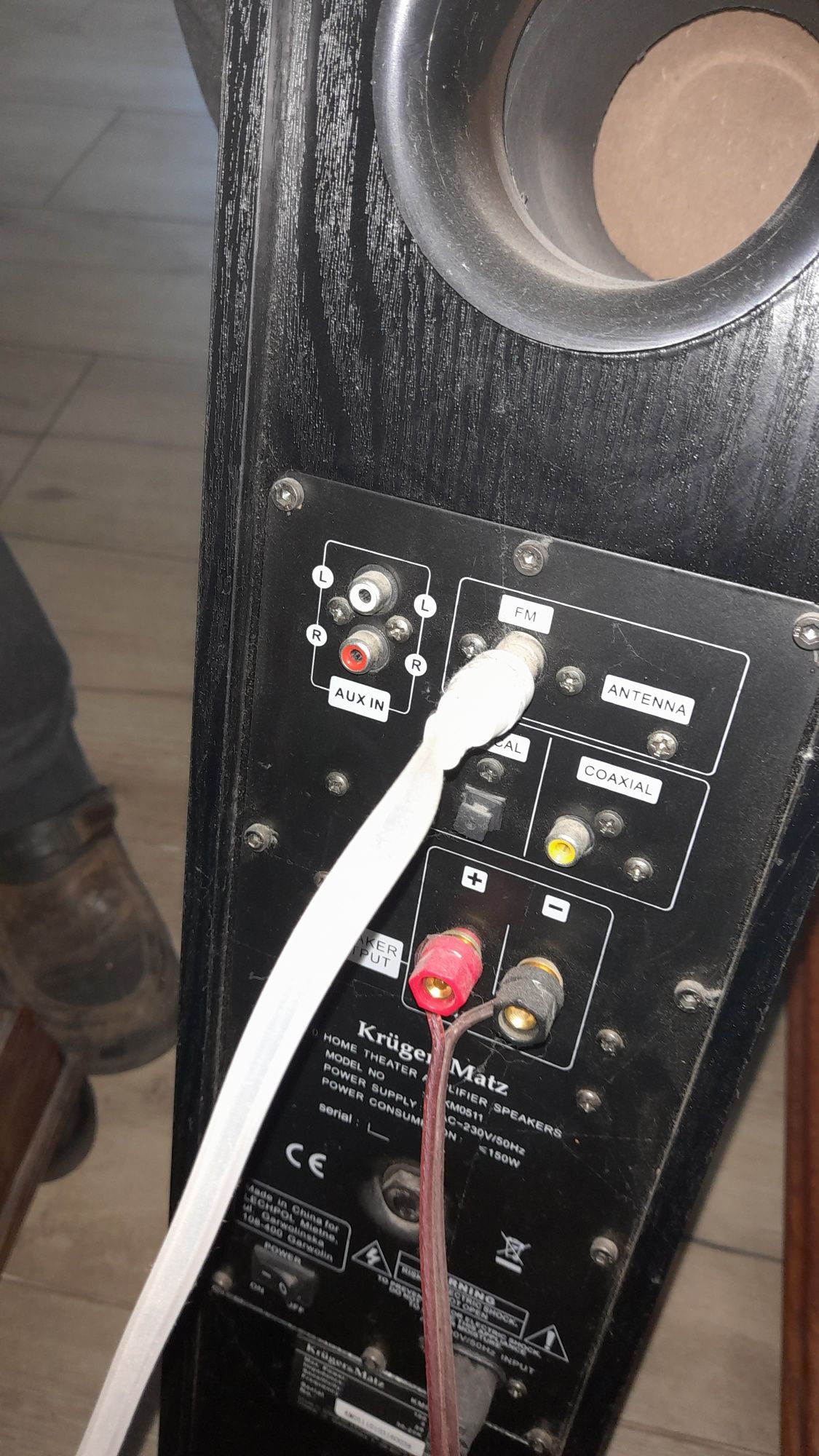 Kolumny wieża Kruger Matz bluetooth USB  stan bardzodobry