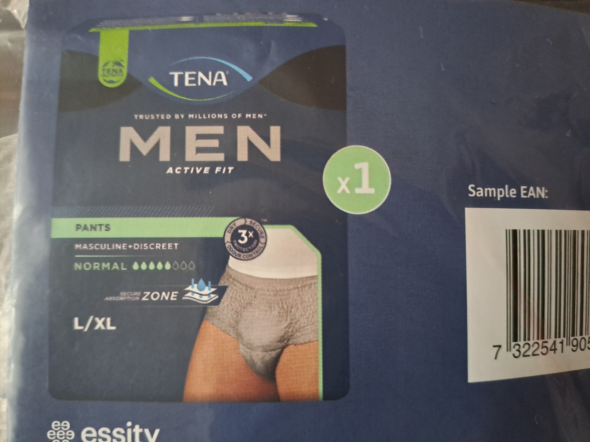 Tena Pants Men L/XL szare 7szt