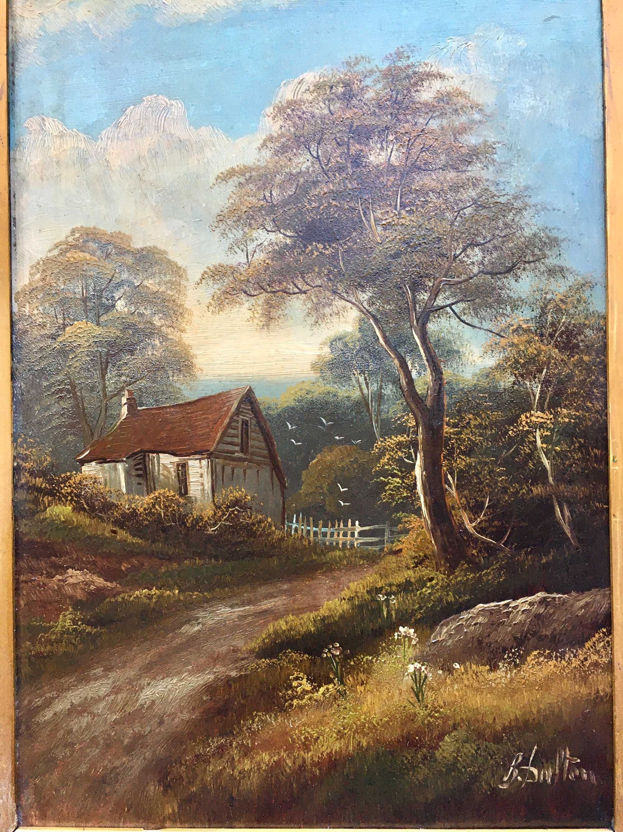 Картина пейзаж. Автор B. DALTON, Англія XIX ст., масло.