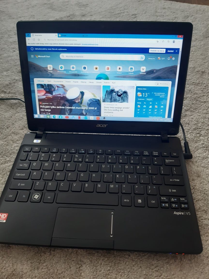 Acer Aspire v5 laptop, netbook, notebook, mały komputer