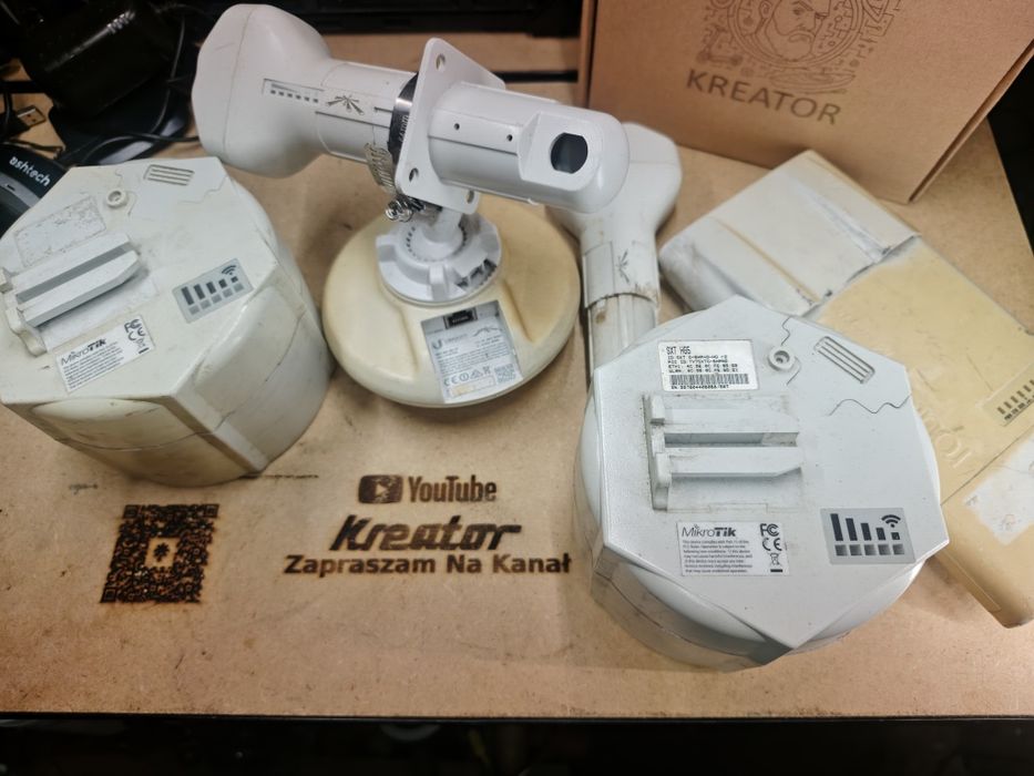 Zestaw anten WiFi MikroTik SXT + Ubiquiti NanoStation, komplet