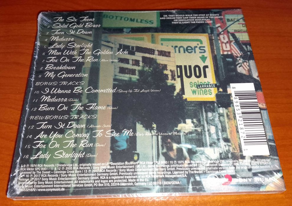 CD The Sweet - Desolation Boulevard