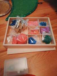 Montessori Symbole gramatyczne w pudełku, drewniane