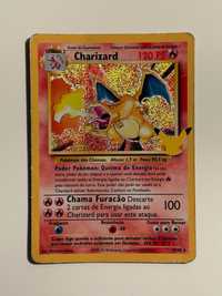 Carta Pokemon Charizard rara 1995, 96, 98
