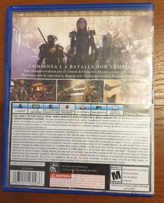 PS4 The Elder Scrolls ONLINE PS4