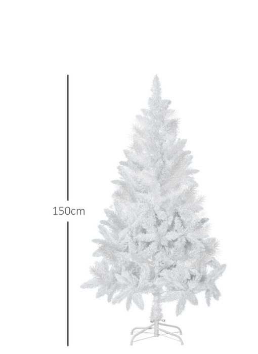 NOVA - Árvore de Natal Branca 150 cm