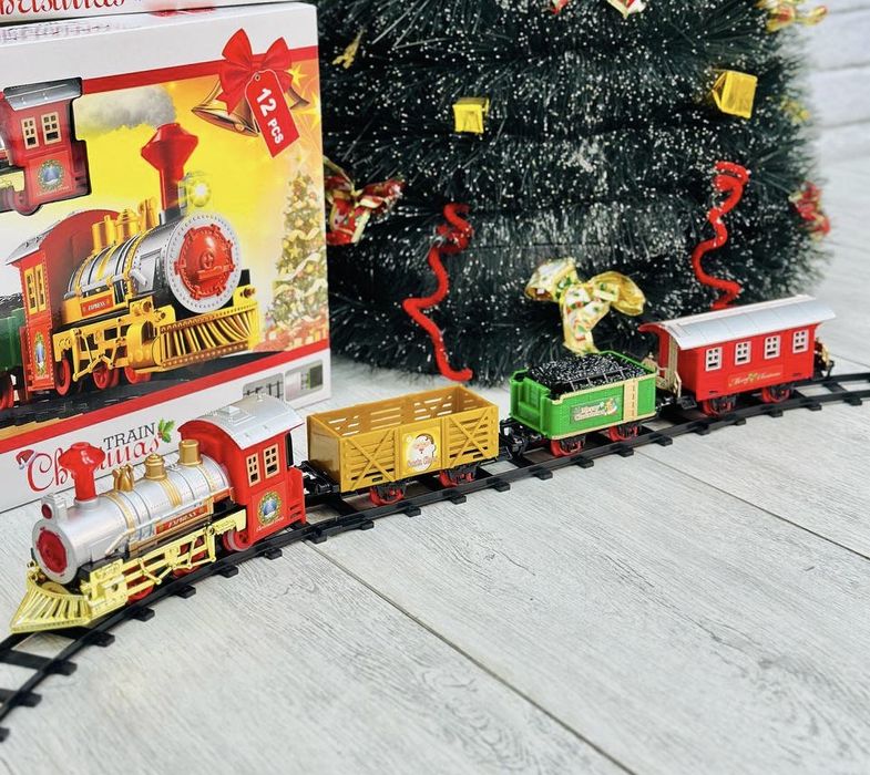 Різдвяний поїзд з музикою новорічна залізниця