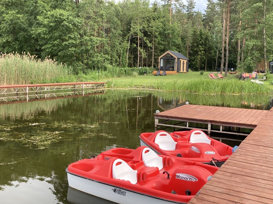 Domki nad jeziorem Domek Mazury Noclegi Mazurach Własna Linia brzegowa