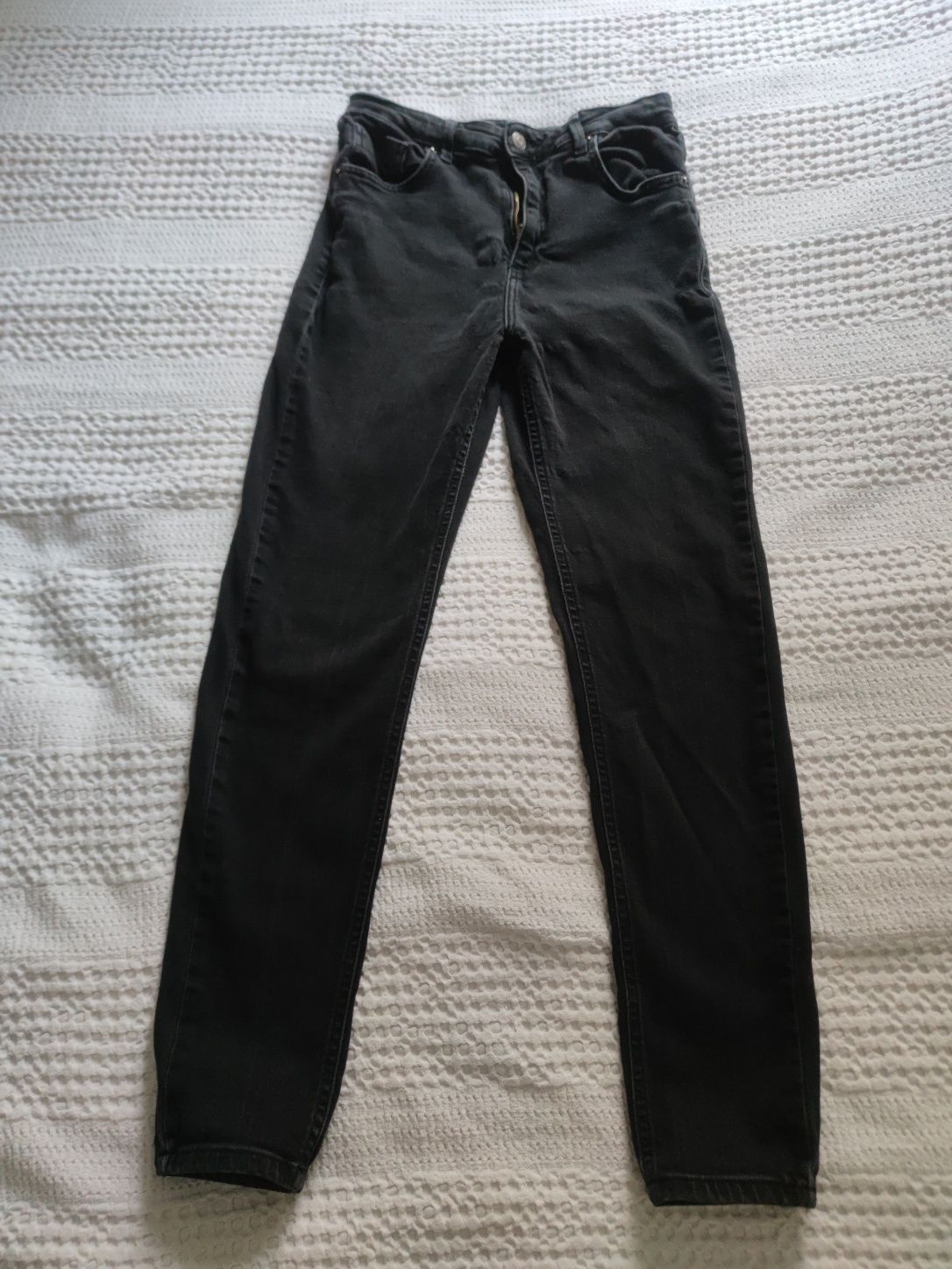 Spodnie czarne skinny high waist Reserved M 38 L 40