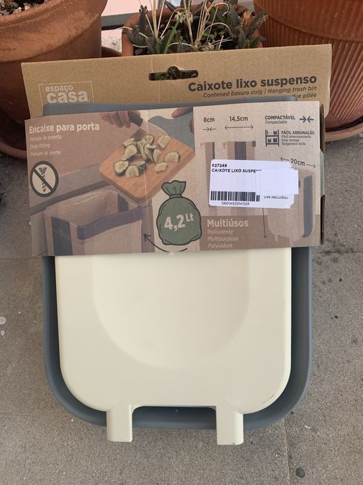 Caixote de lixo suspenso dobrável 4,2 l CASA