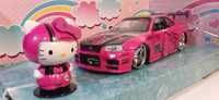 1/24 Nissan Skyline GT-R (BNR34) *Hello Kitty* - Jada Toys