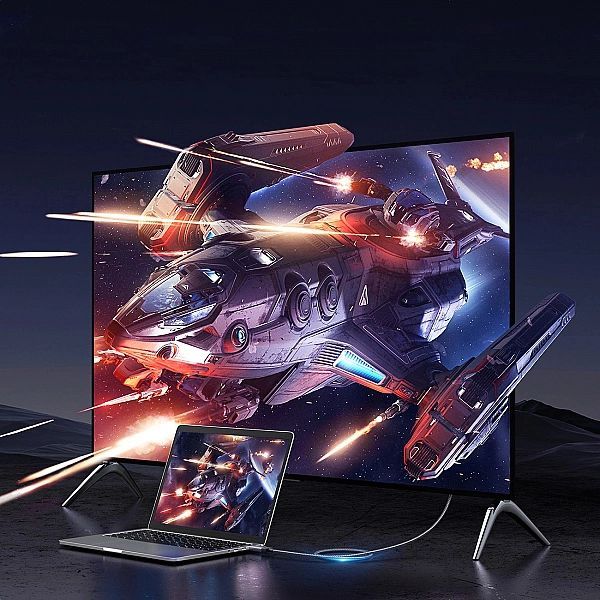Kabel Ugreen Dp119 DisplayPort / Hdmi 4k 60Hz 1m - szary