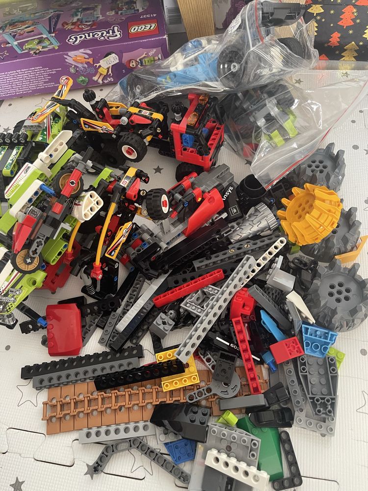 Lego technix mix pojazdow i luzne