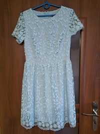 Niebieska sukienka rozmiar 36