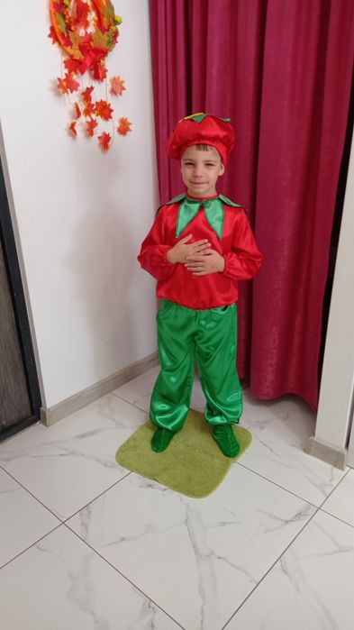 Костюм винограду, горішка, баклажана, часника, соняха, яблука, помідор