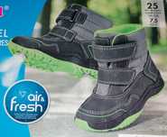 Nowe buty zimowe 25 Air Fresh na rzepy szaro zielone na