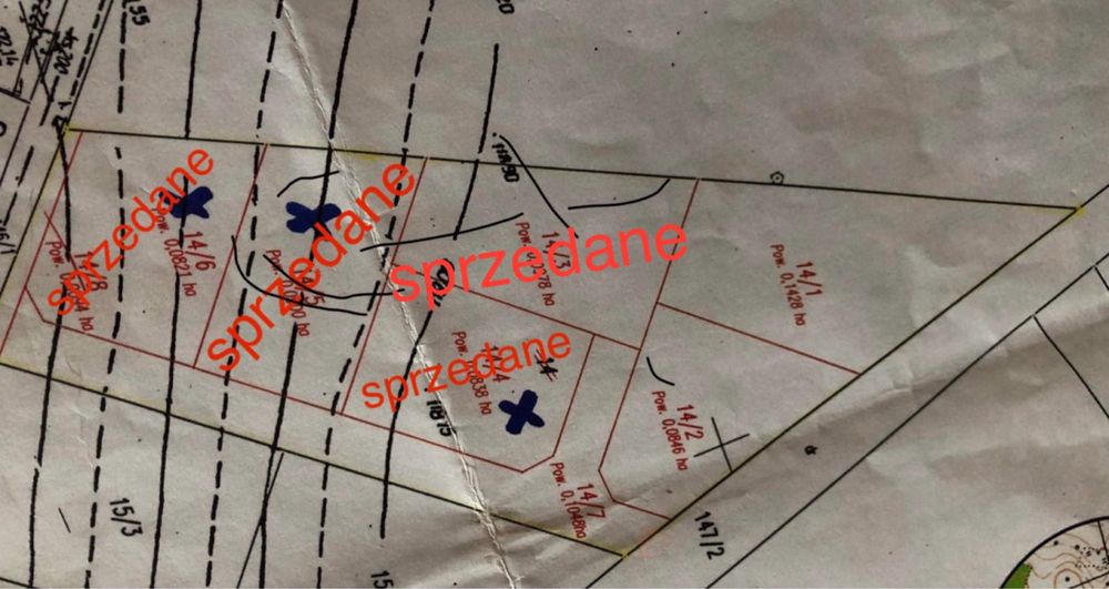 Sprzedam działki budowalane w Czciradzu