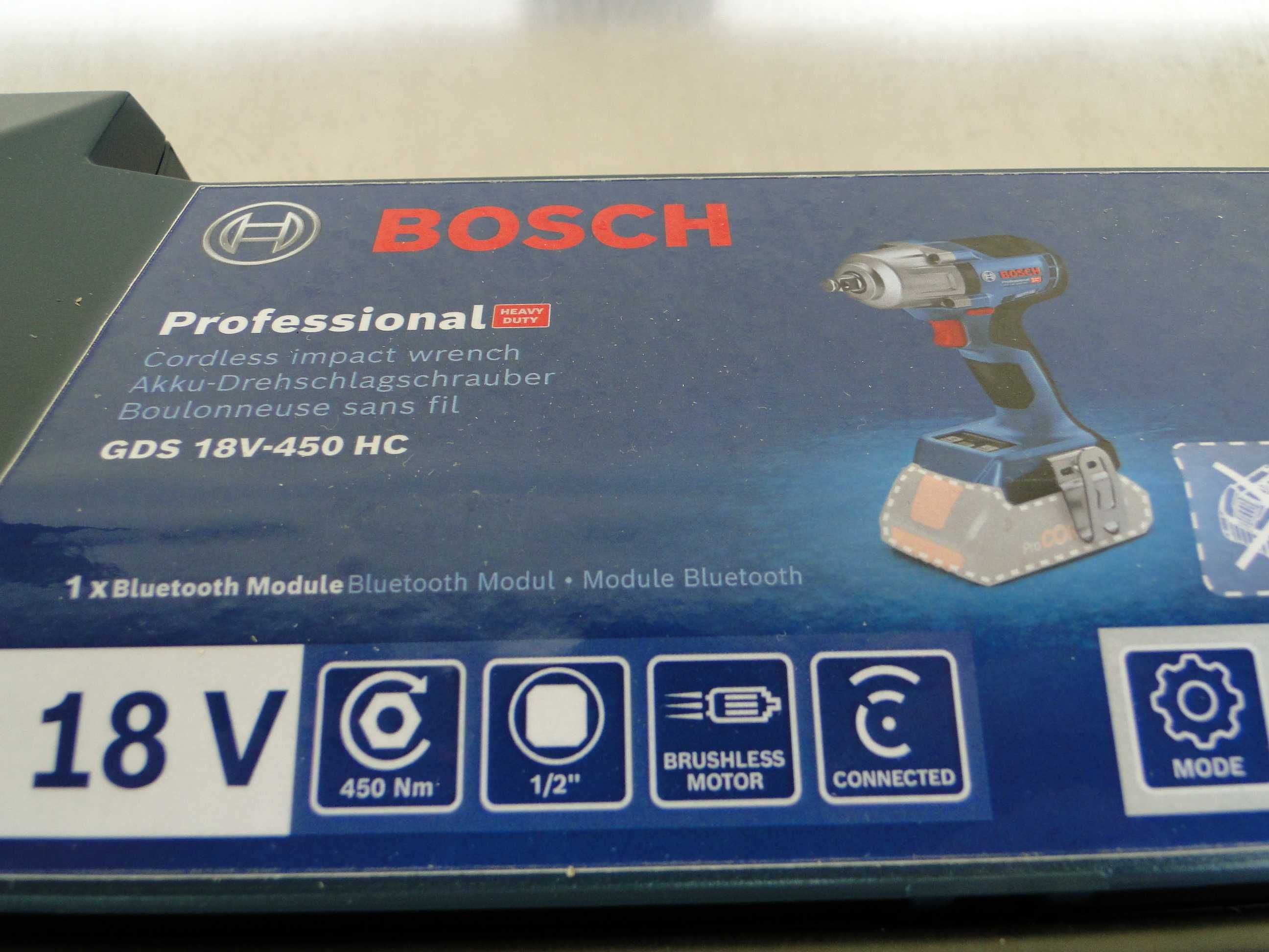 BOSCH GDS 18V-450 HC, Klucz Udarowy, Solo w L-Boxx, Nowy