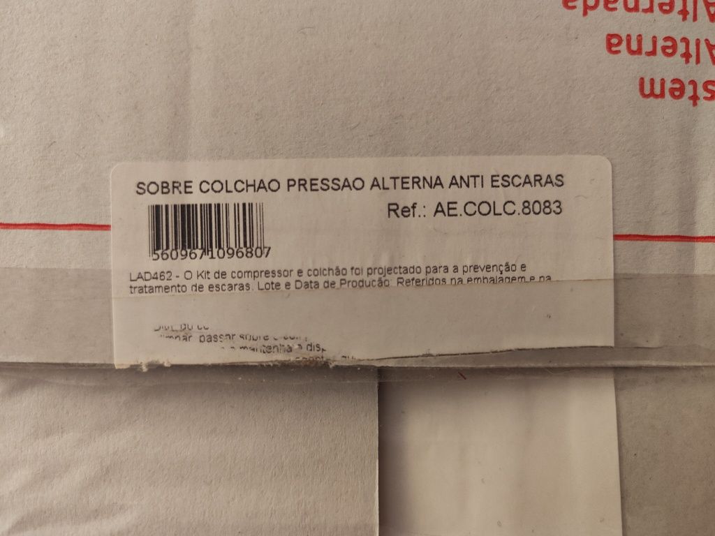 Colchão anti-escaras como novo