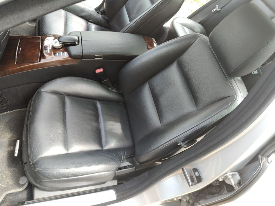 Fotele czarne Mercedes w221 lift long