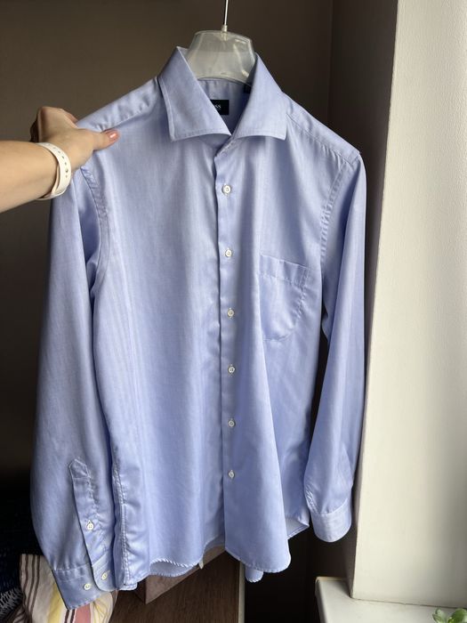 Рубашка Hugo Boss мужская 48/L хлопок