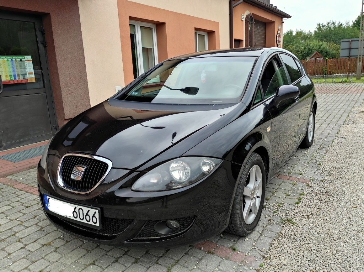 Seat Leon II 2006r., 1.9tdi, czarny, prywatnie, alu