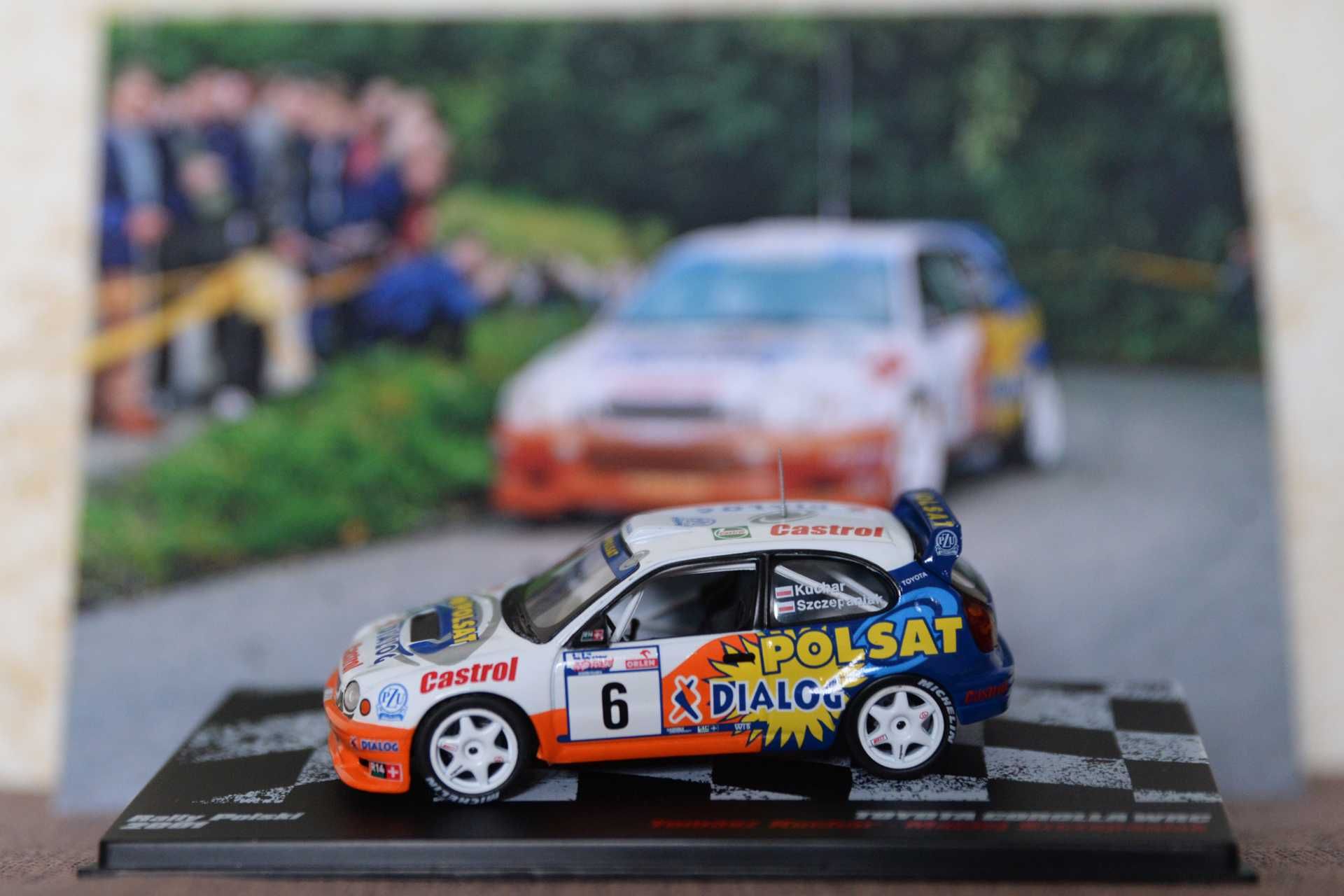 Tomasz Kuchar model+zdjęcia 1:43 Corolla WRC+16 oryginalnych zdjęć