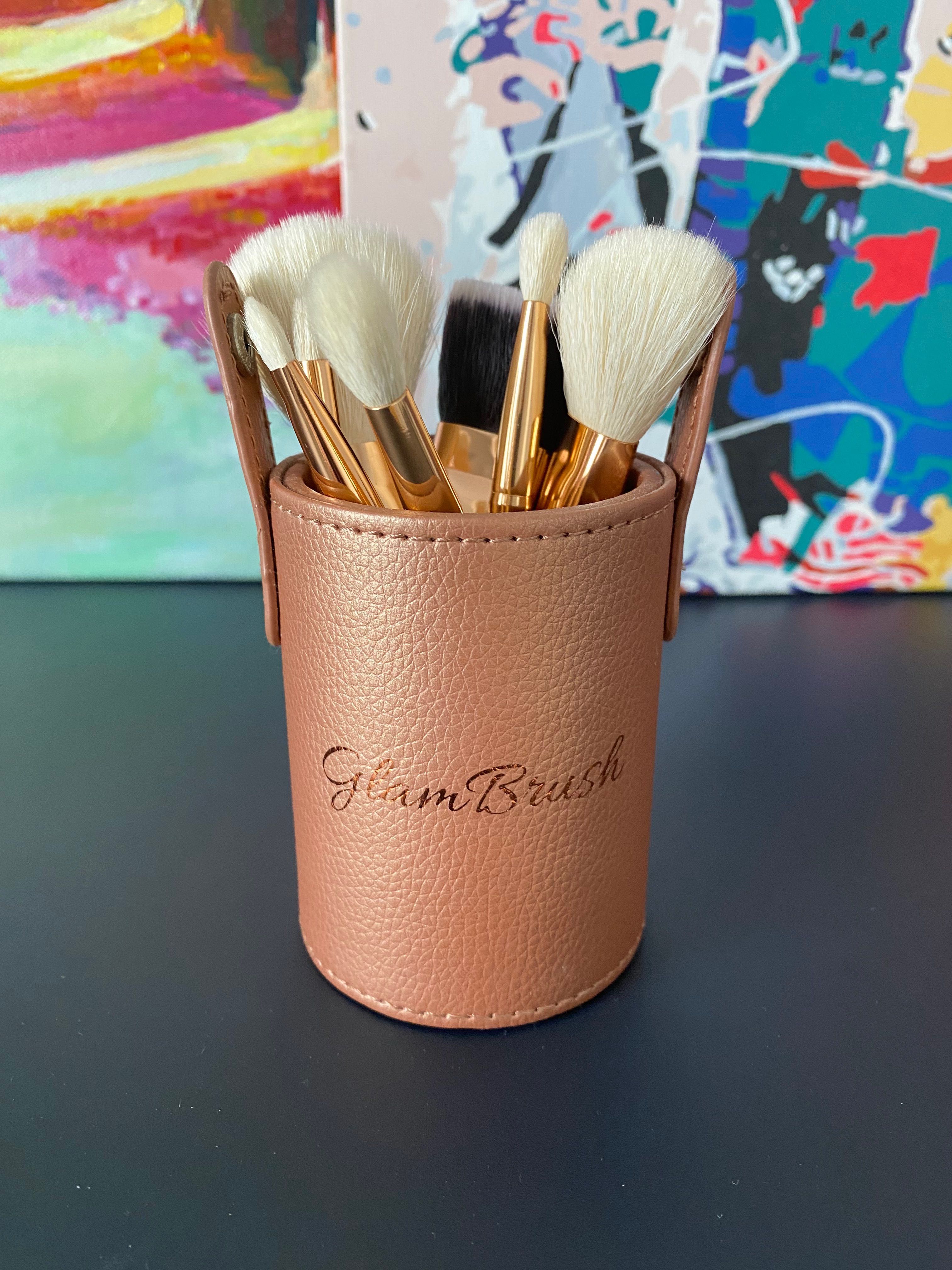 Glamshop GlamBrush zestaw pędzli podróżnych mini w tubie 7 pędzli