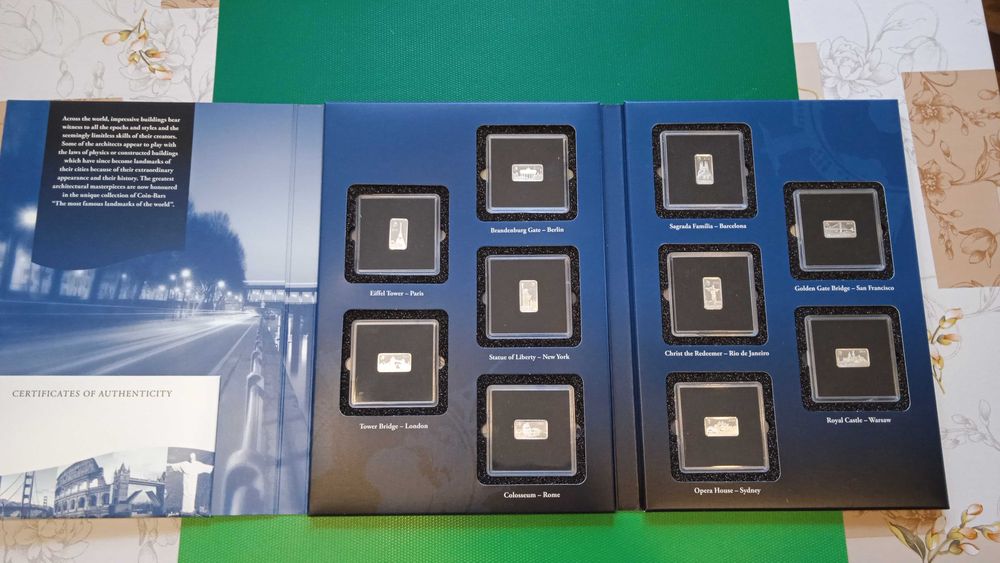 Skarby Architektury Kolekcja 10 Monet Srebro 1/2 Dolara Ceryfikat