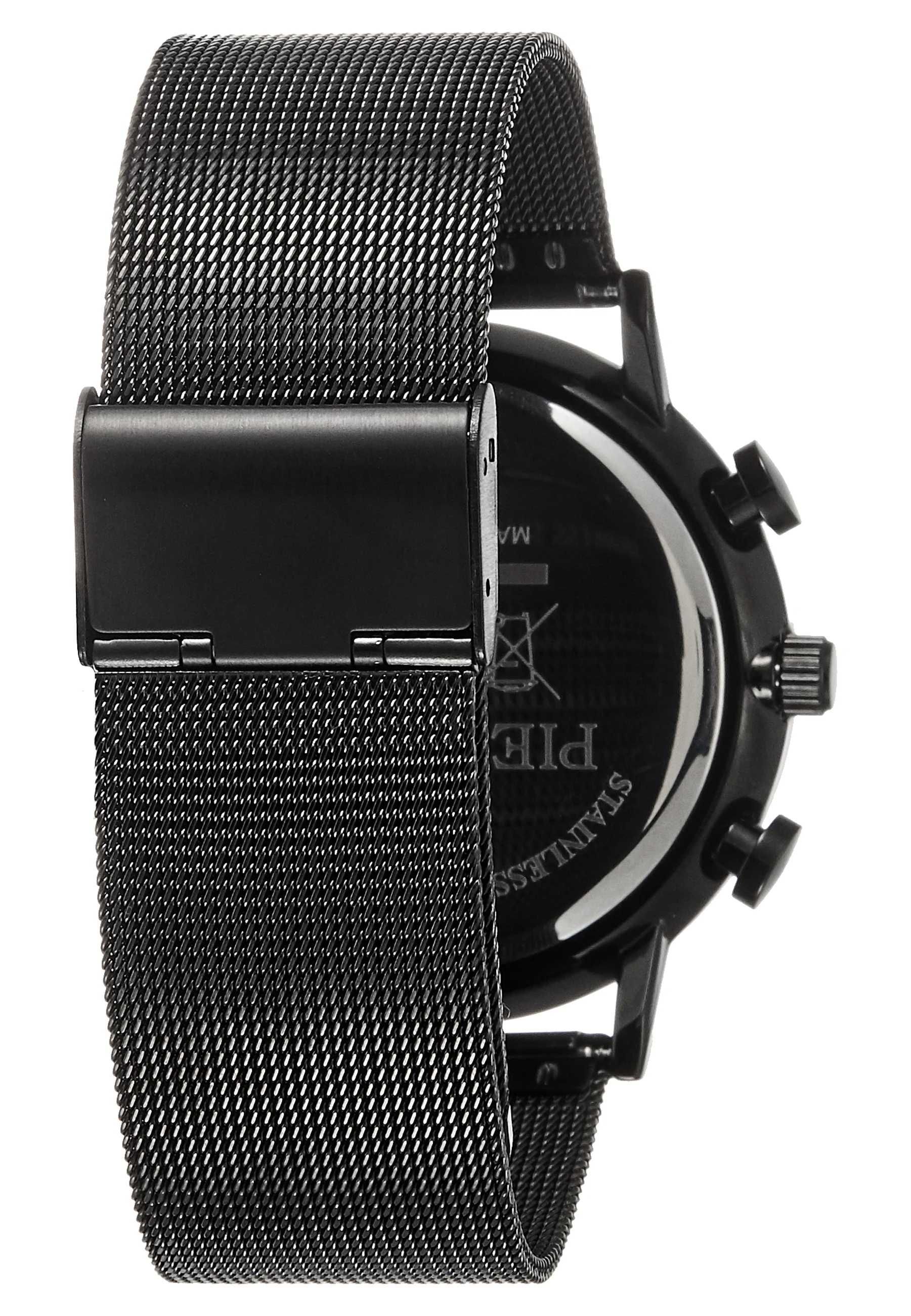 Zestaw elegancki czarny brązowy zegarek z wymiennymi paskami PREZENT