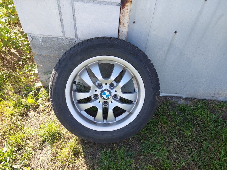 koła felgi alu zimowe bmw 16 5x120 opony zimowe Barum 205/55r16 jak no