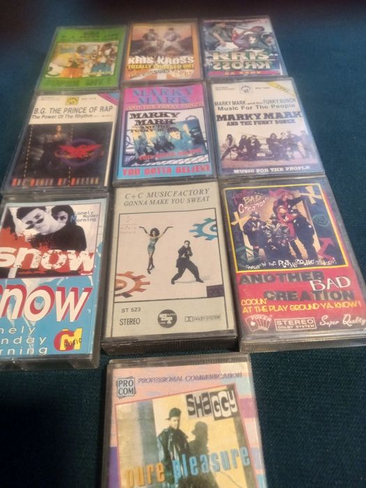 Kasety hip hop  10 szt. z lat 90