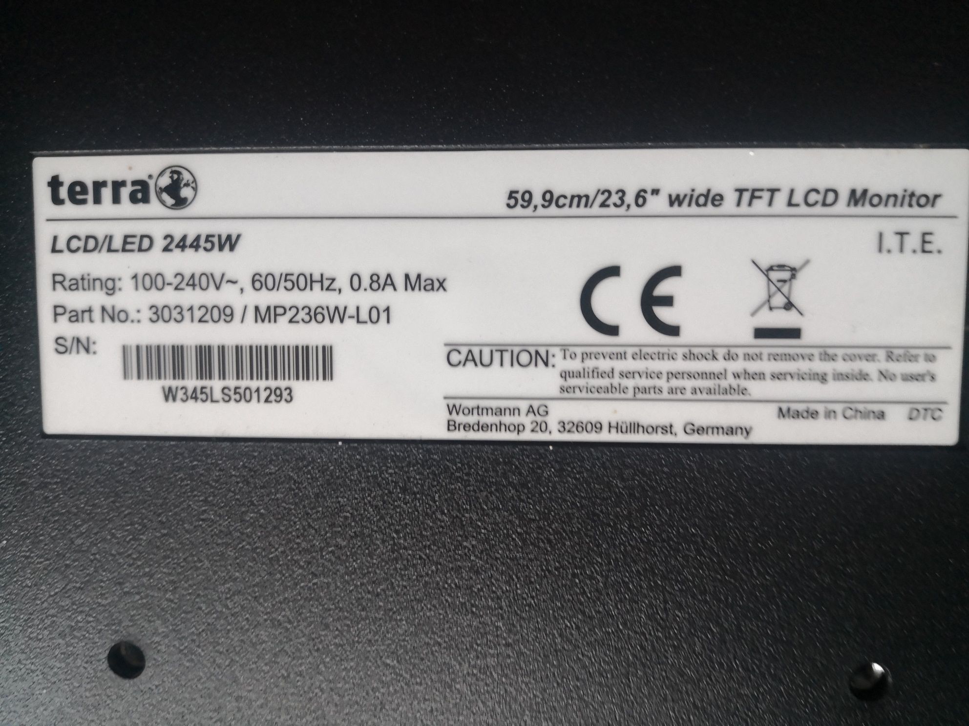 Monitor 24 cale LED firmy Terra