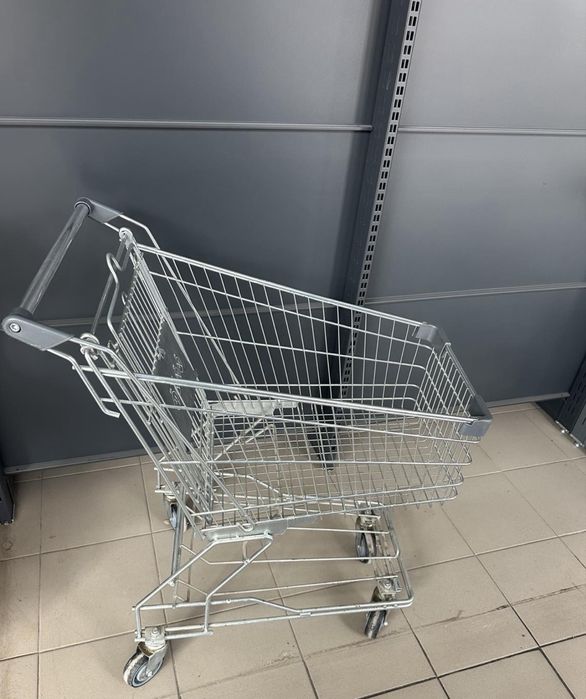 Візок для супермаркету 80л металевий