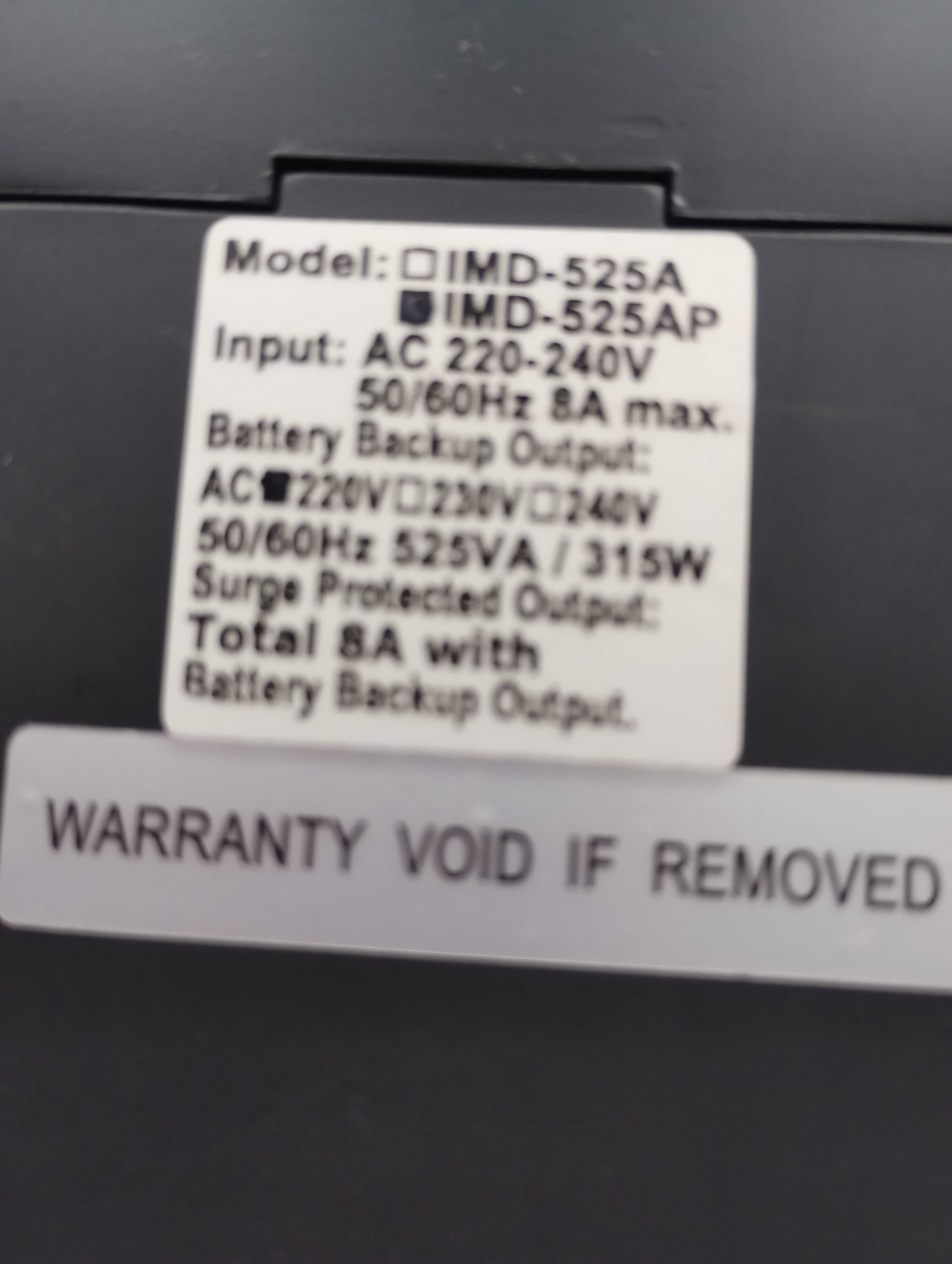 Безперебійник ДБЖ Powercom IMD-525AP
