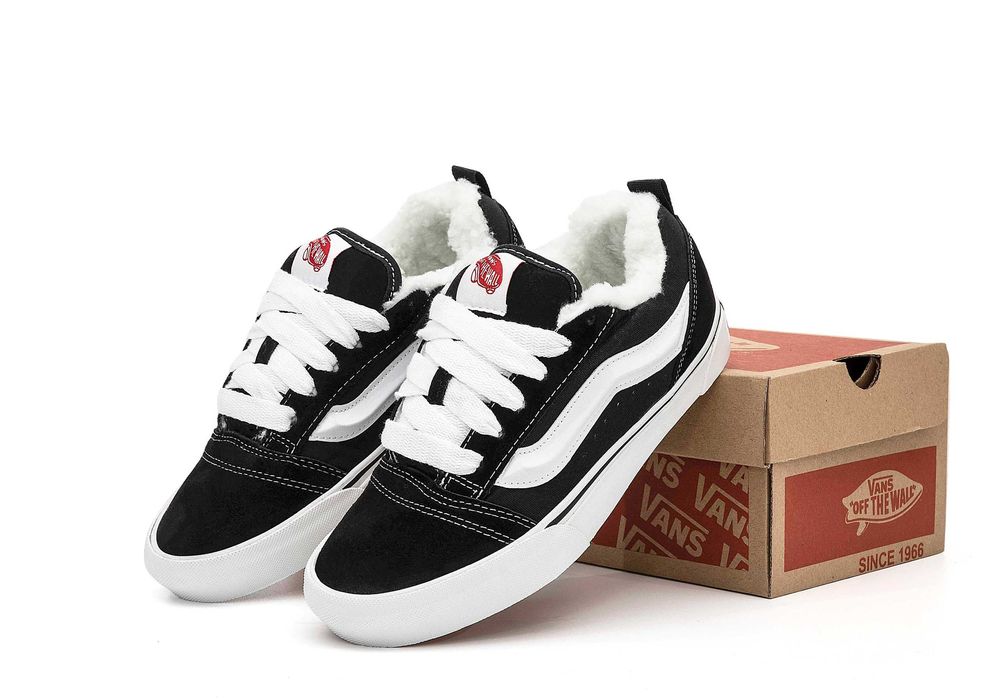 Зимние вансы KNU с МЕХОМ. Vans Old Skool KNU. УНИСЕКС