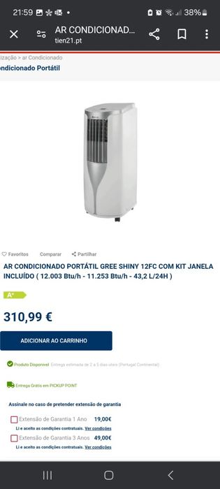 Ar condicionado portátil