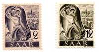 Znaczki Saar rok 1947