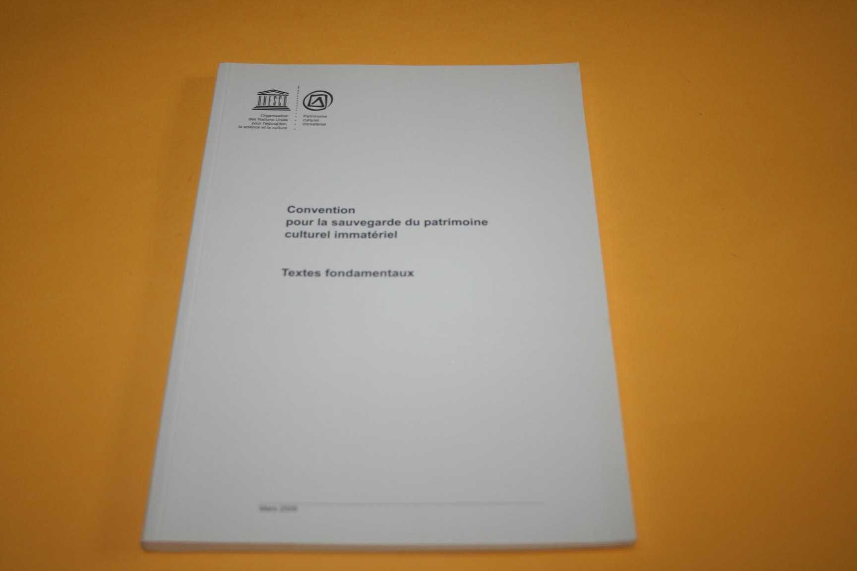 [] Convention pour la sauvegarde du patrimoine culturel immatériel