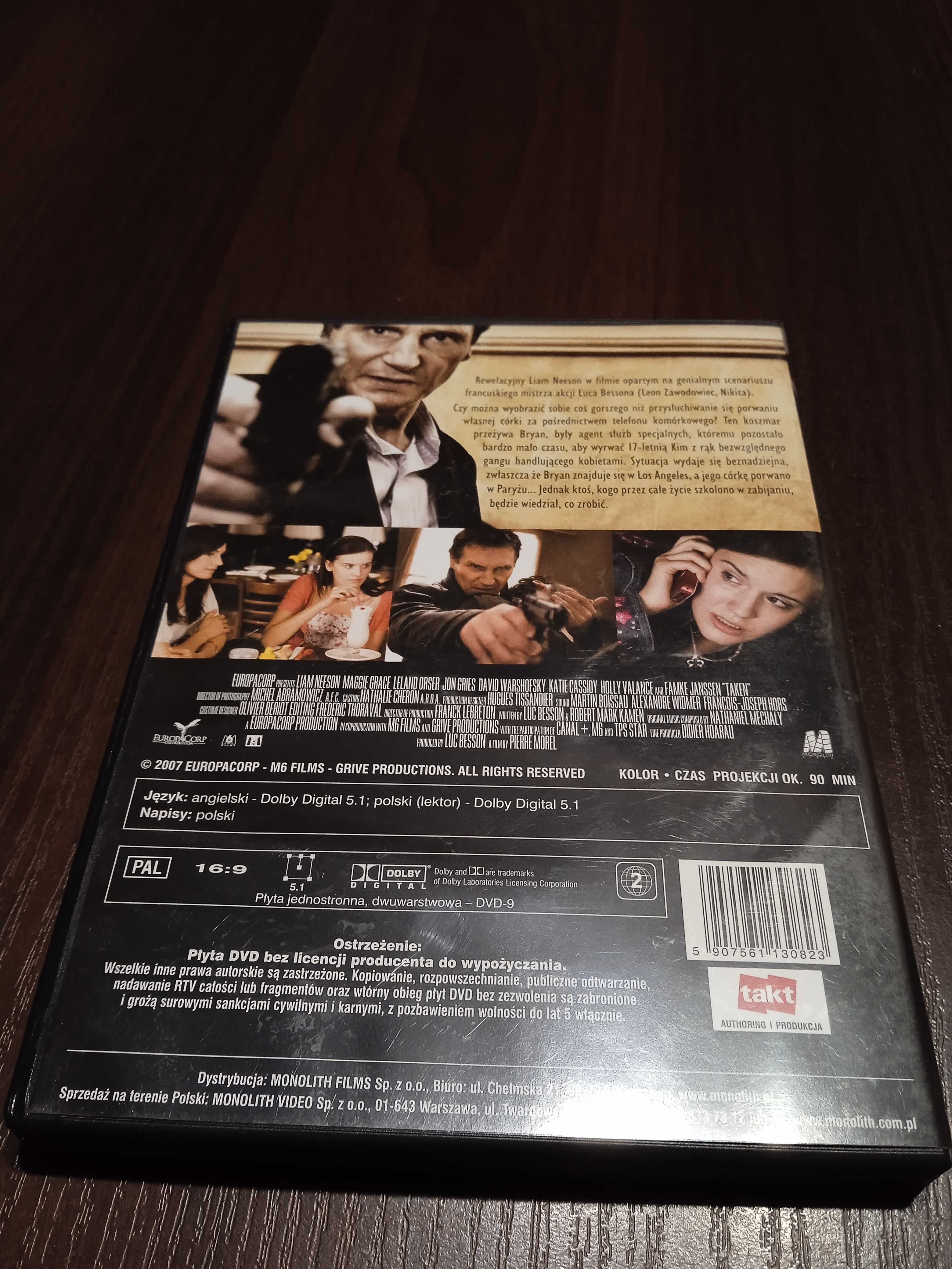 Film DVD Uprowadzona /Liam Neeson.