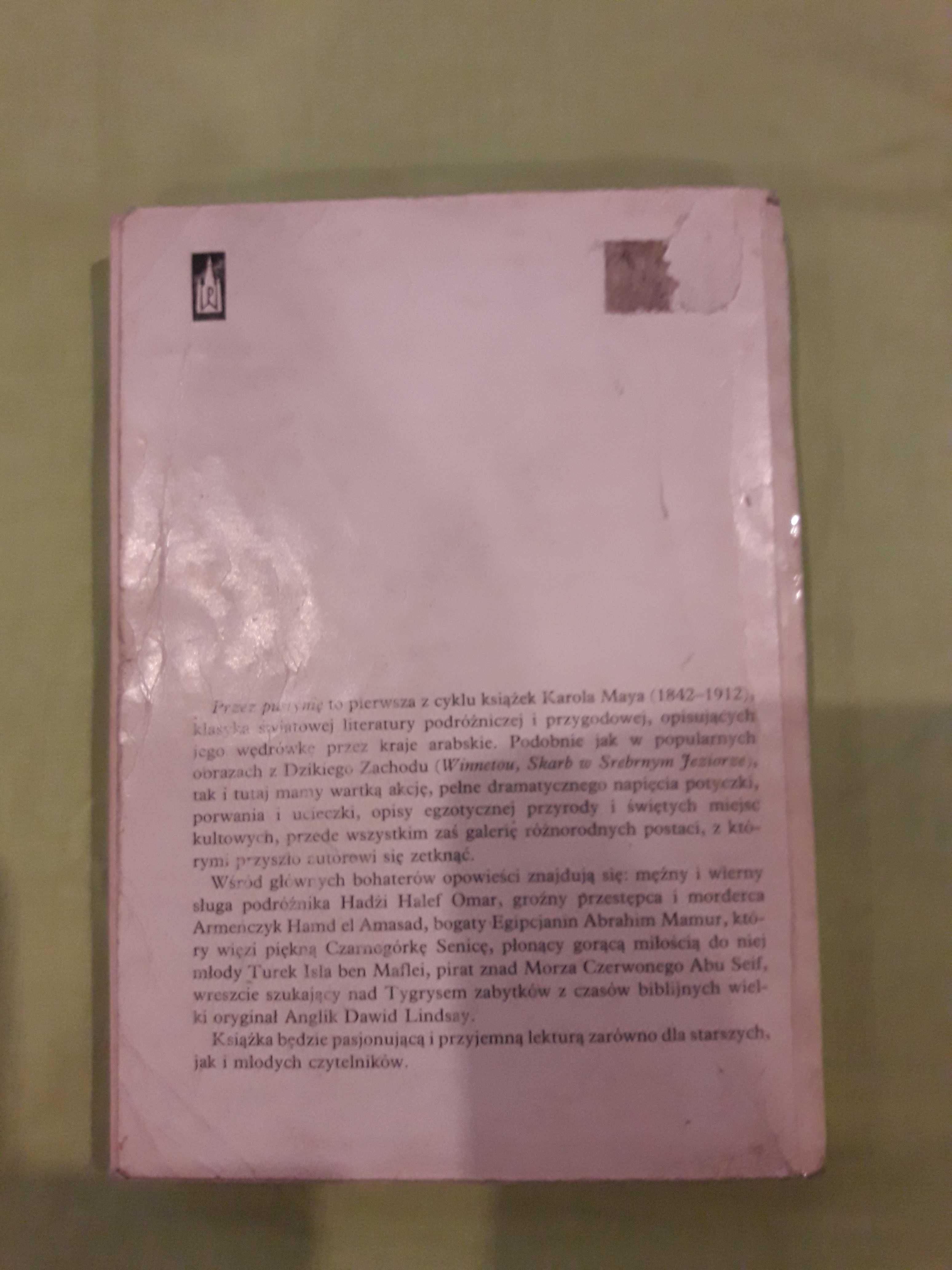 książka Karola Maya "Przez pustynię"