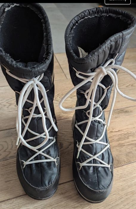 Oryginalne Moon Boot The Original rozmiar 38 czarne cieple zimowe