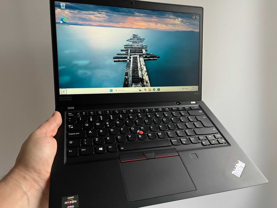 Lenovo THINKPAD T495S RYZEN 5 PRO 3500U 16/256SSD W11P FHD FV23% Ideał