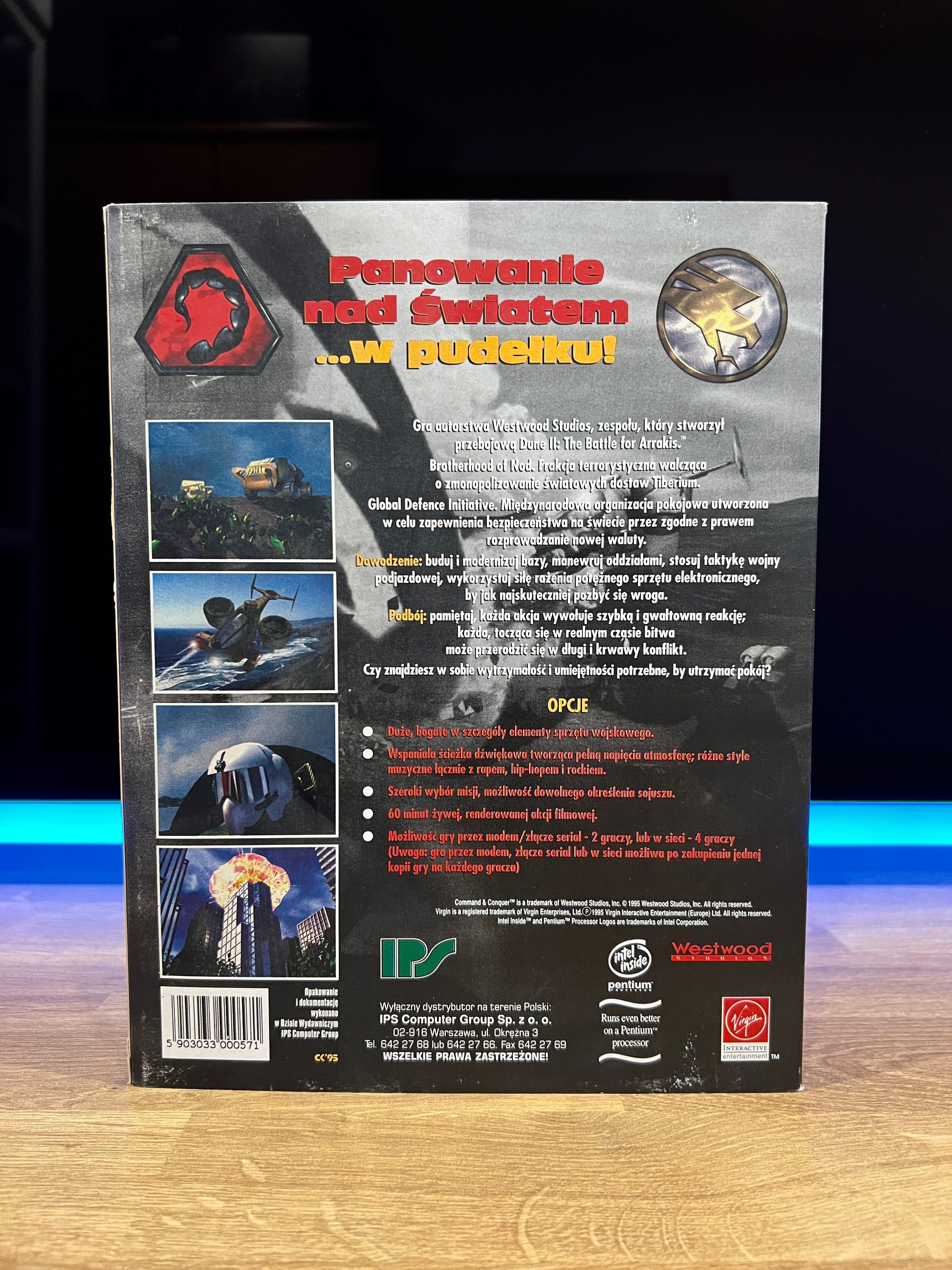 Command & Conquer 1 (PC PL 1995) BIG BOX polskie premierowe wydanie
