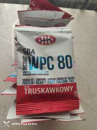 Białko WPC80 odżywka mlekovita saszetki 30g truskawka 20szt