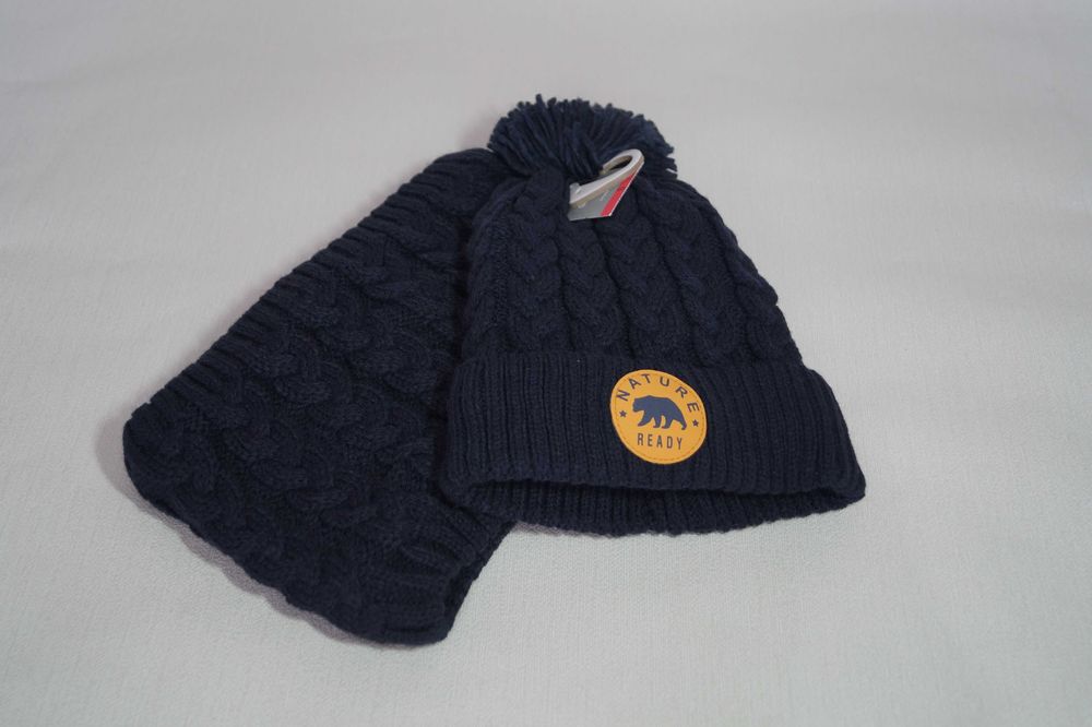 Комплект: шапка і шарф-снуд для хлопчика 2-3 роки