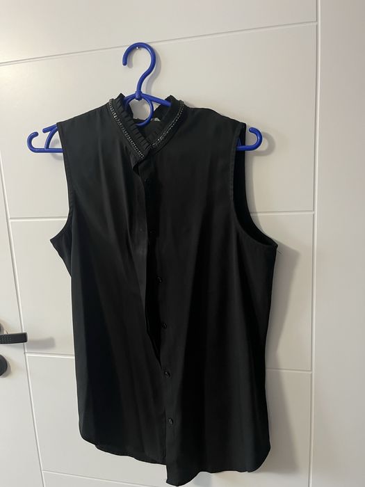 Koszula damska r. M z kolnierzykiem cekiny