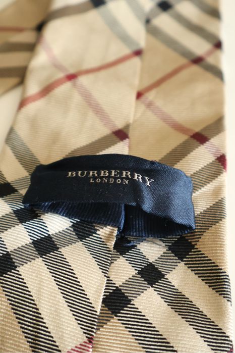 Vintage Krawat Burberry Jedwabny - klasyczny styl